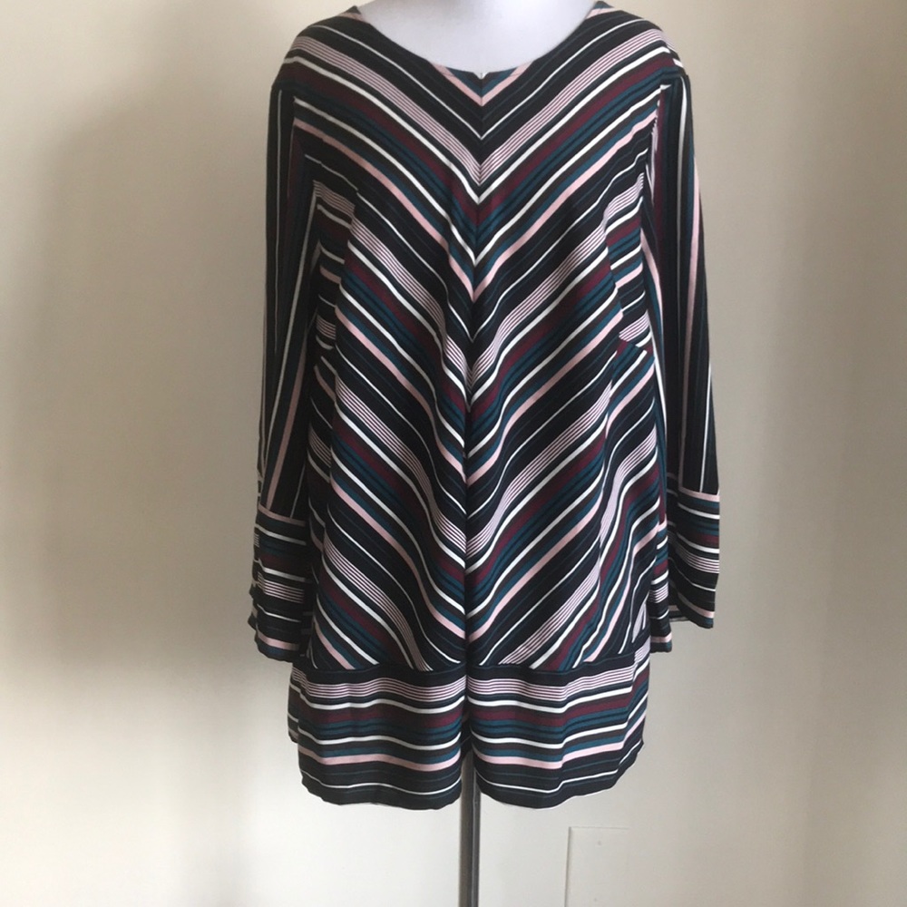 Liz Claiborne Striped Blouse- new without tags